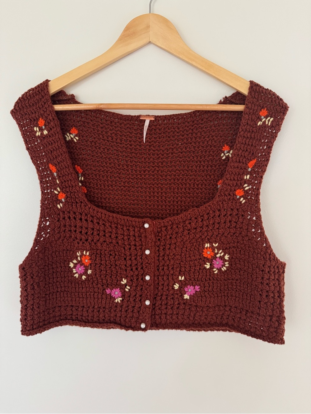 Free People Crochet Crop Top